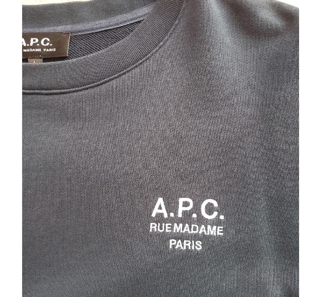 A.P.C./SWEAT SKYE 23PE/ネイビー/Lサイズ ロゴ刺繍
