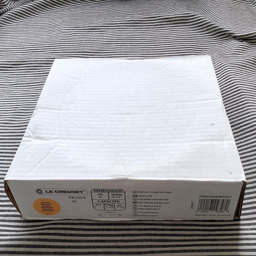 【デッドストック】ルクルーゼ ビュッフェキャセロール 26センチ サフラン色