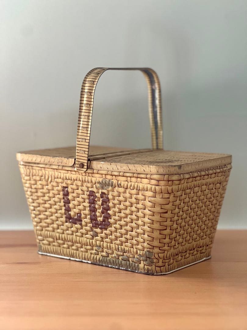 LU ビスケット バスケット パニエ 缶 /フランス ハグオーワー　マチルド