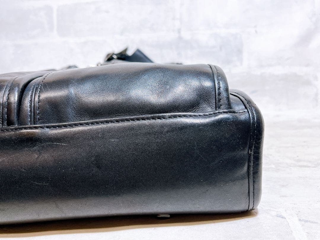 【美品】TUMI トゥミ 高級 2way レザービジネスバッグ 本革 黒