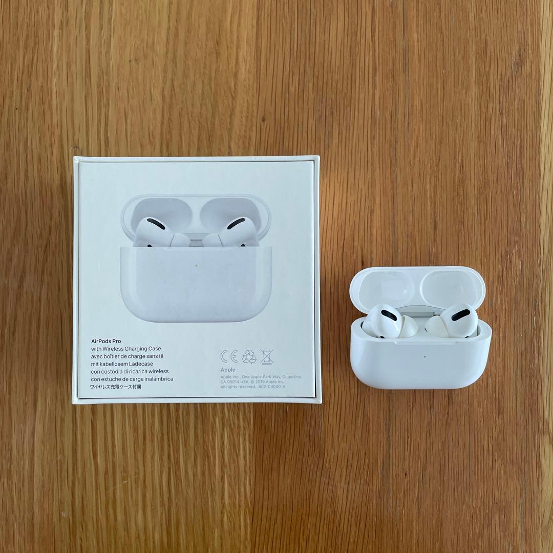 【美品】AirPods Pro ワイヤレス充電ケース付き