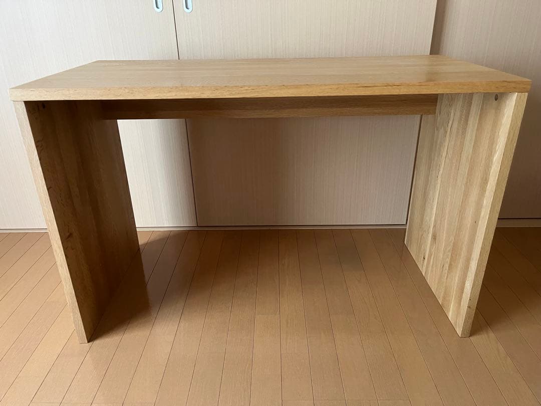 abc 無印良品　ナチュラルウッド 木製デスク