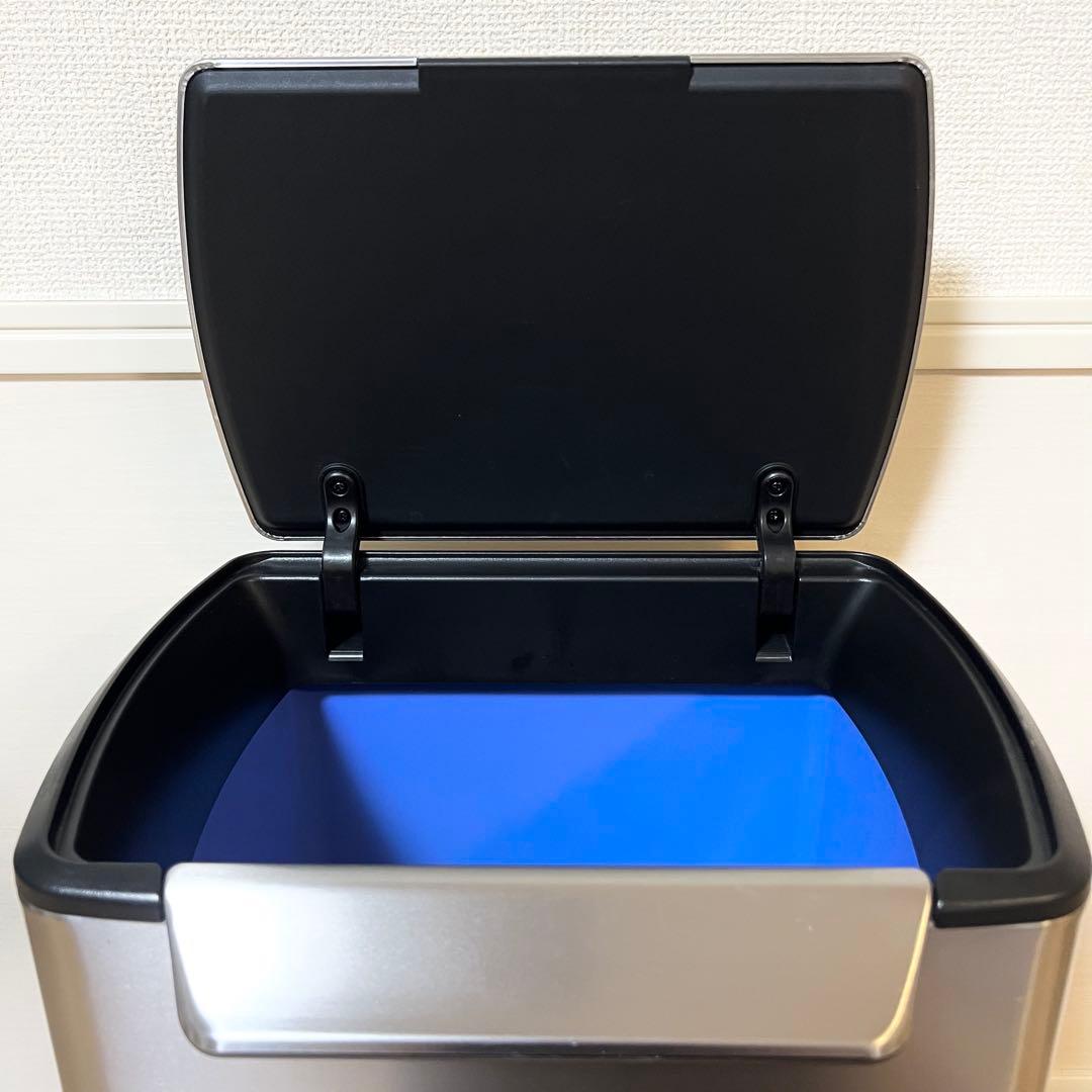 simplehuman レクタンギュラータッチバーカン 30L シルバー