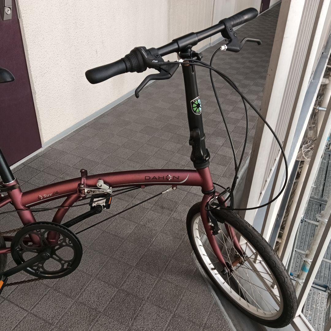【土日引取限定】DAHON SUV D6 折りたたみ自転車　マットワイン
