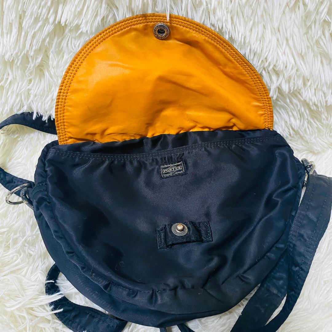 PORTER ポーター タンカー ハーフムーンショルダーバッグ ブラック