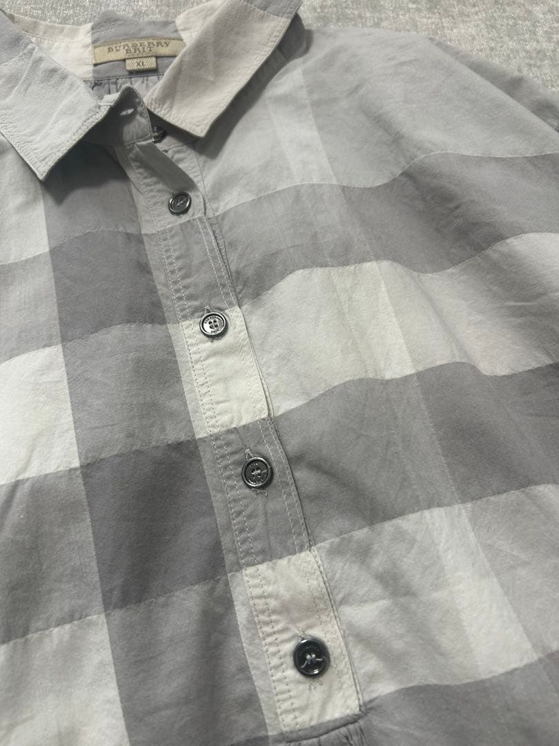 BURBERRY BRIT⭐︎バーバリーノバチェック プルオーバーシャツ XL