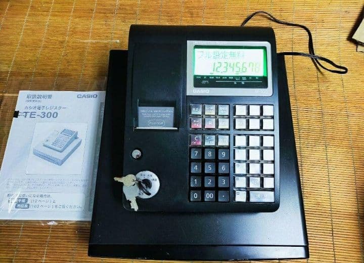 カシオレジスター　TE-300　 設定無料　送料無料人気機種　147000