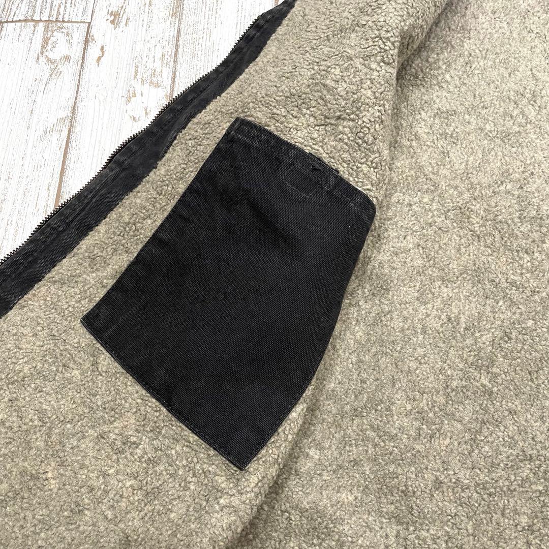 【希少モデル！】Carhartt カーハート　ダック　ベスト　ブラック　黒　ボア