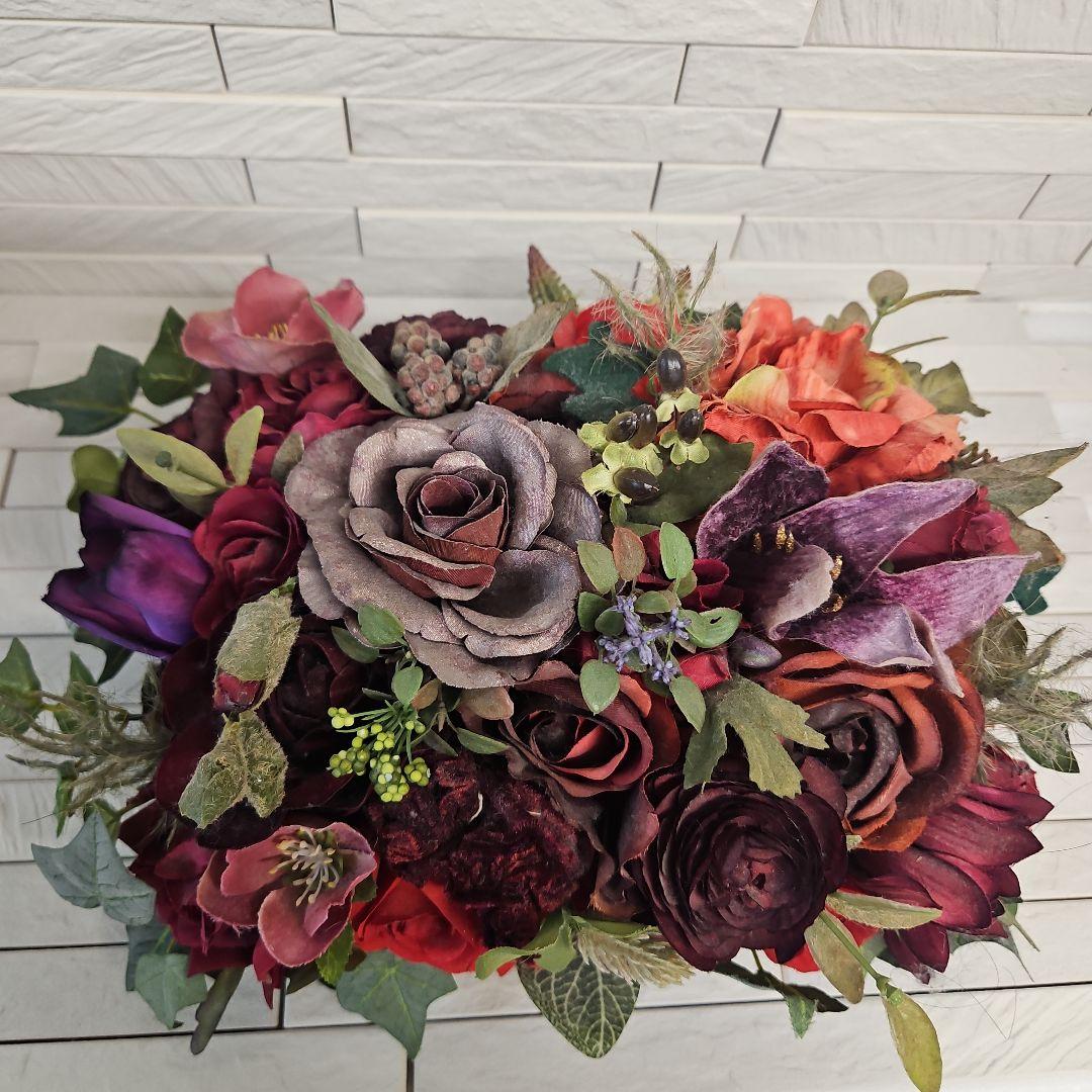 フラワーアーチストMACHIKOお花の置物　&　壁掛けフラワー　倉庫保管品未使用