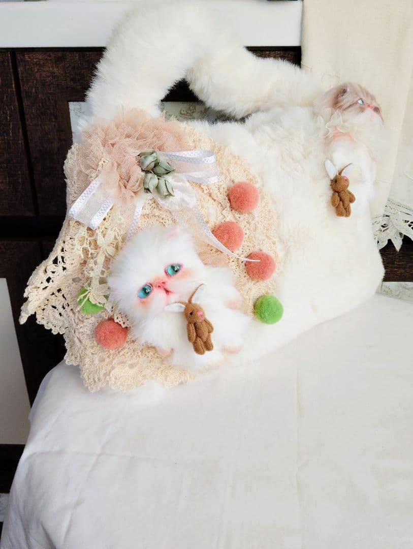 ベビー猫ちゃんのファーバッグ❤エキゾチック❤子猫ちゃん❤