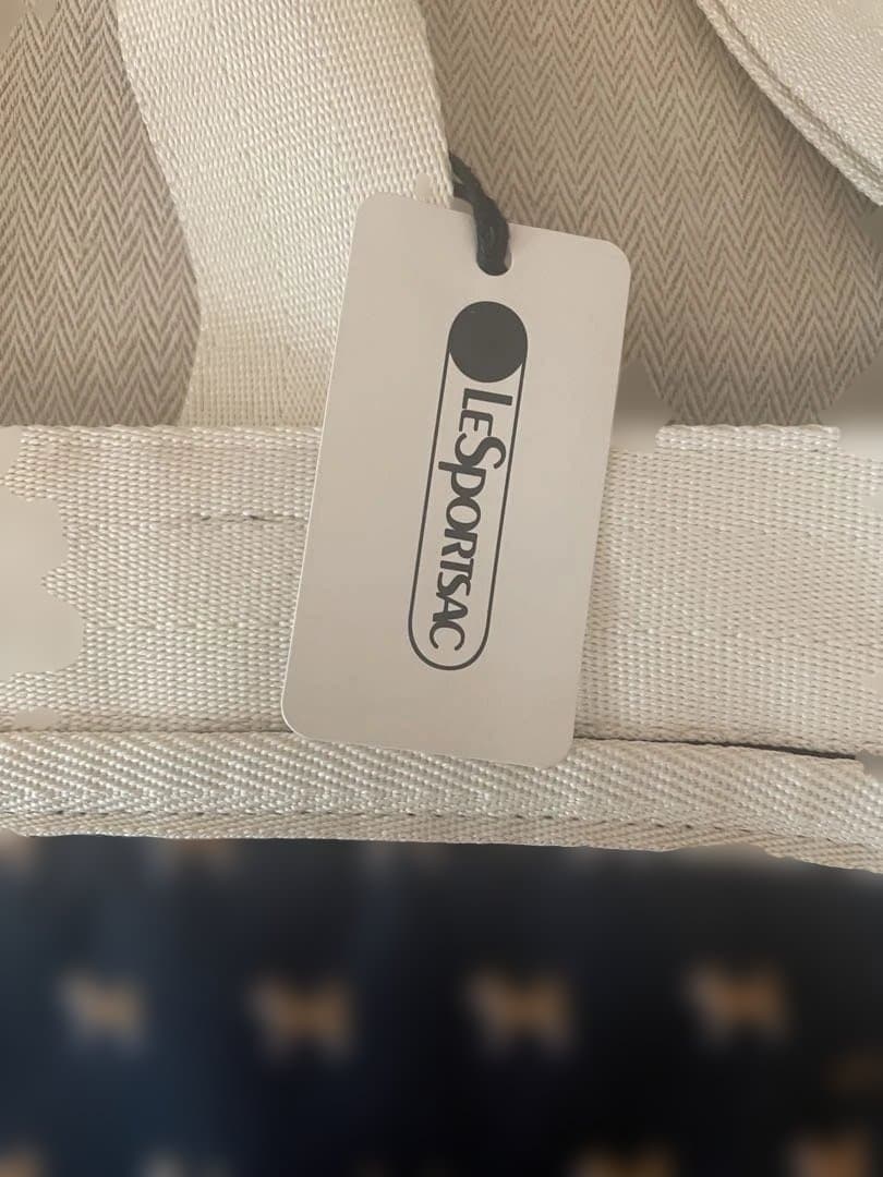 新品　レスポートサック　BUCKET TOTEデニムシバピクセル　柴犬柄