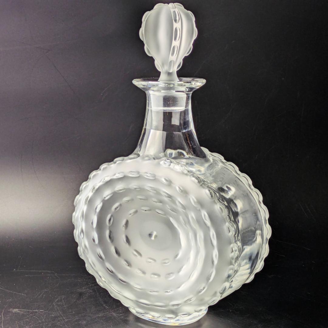 ラリック廃盤 27㎝デキャンタ パルメparme13307　波紋紋様 とても美品