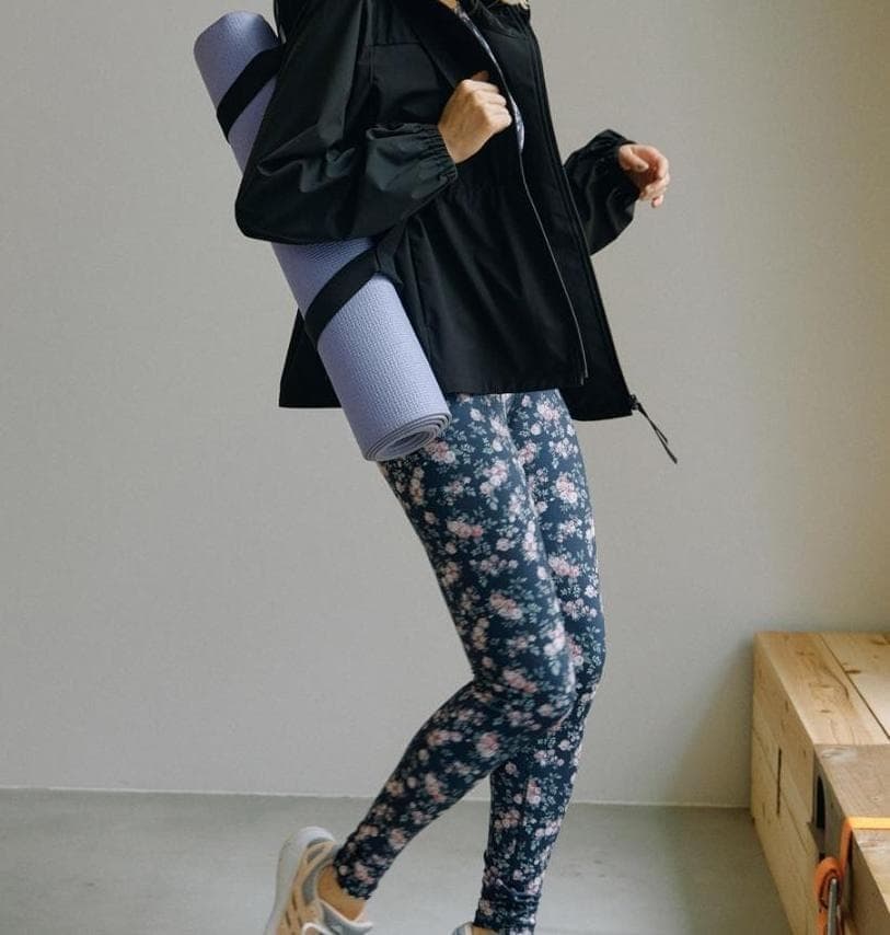 チャコット　レギンス　ヨガ　小花柄　レギンス　ワークアウト　ホットヨガ