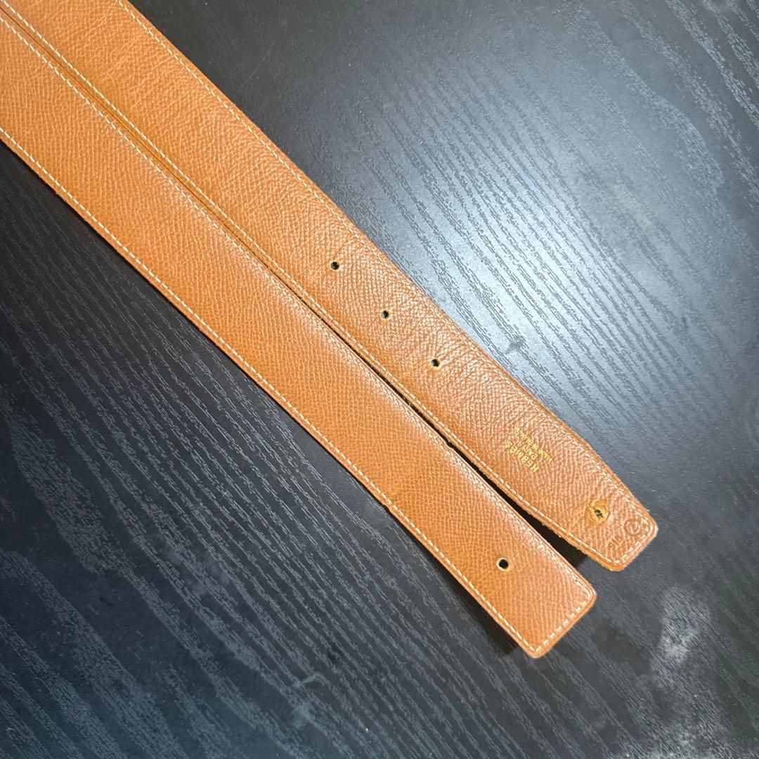 HERMES エルメスリバーシブルベルト65 プレートHバックル　シルバー