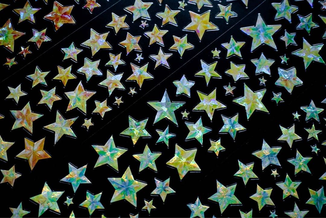 海外マスキングテープ巻売り 星屑漫遊・イエロー 装飾マスキングテープ人物マステ