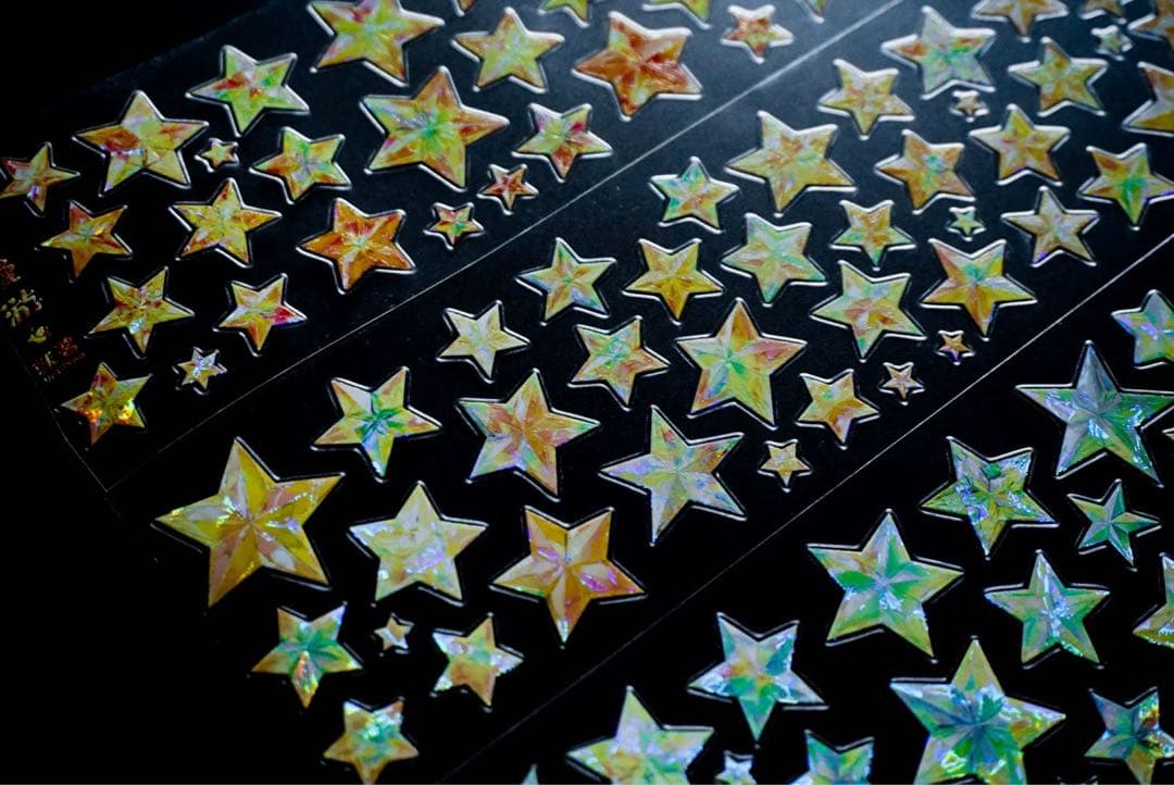 海外マスキングテープ巻売り 星屑漫遊・イエロー 装飾マスキングテープ人物マステ