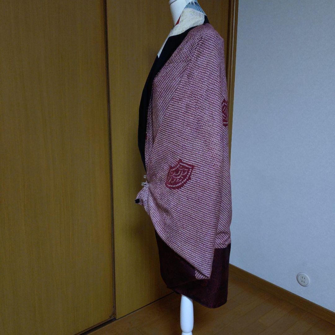 モ*ミ様 【着物リメイク】大判モモンガコート　リバーシブル　3way 　和洋　黒