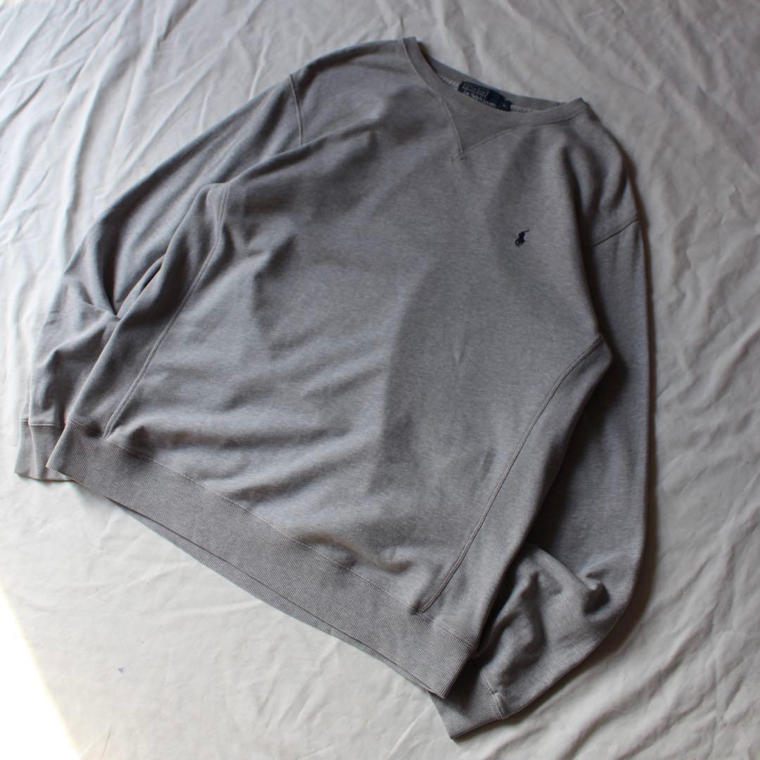 90s Polo by Ralph Lauren グレー スウェット リバース