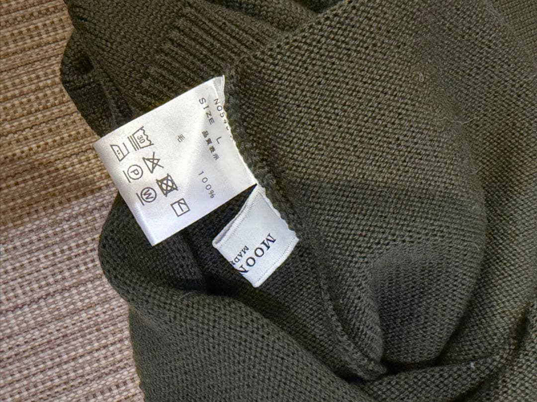 ムーンキャッスル/ニット/ヘビーウェイト メリノ ウール モックネック/WO8