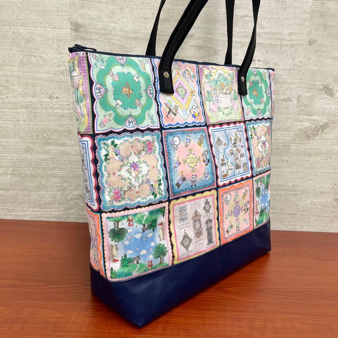 yukiemonハンドメイド　新作セミオーダー　45㎝ビッグトートバック　⑬