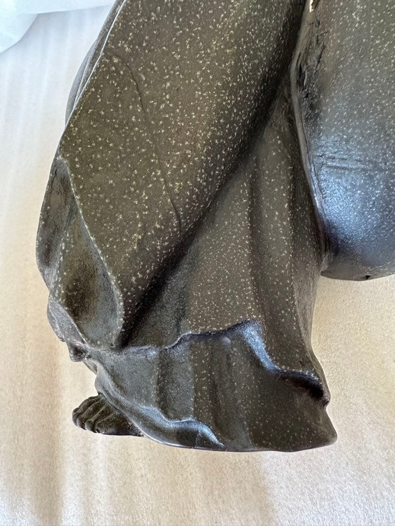 銅製 布袋様 净雲 在銘 七福神 高さ約27.5cm 縁起物 金属工芸