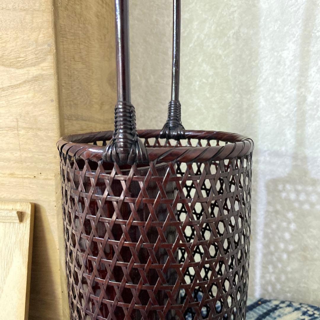 竹雲斎　筒形花籠