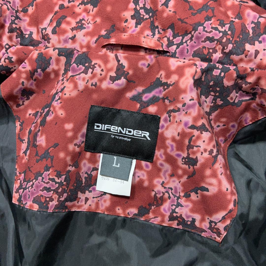 美品 Difender スキーウェア スノーボードウェア メンズL 旅行や授業に