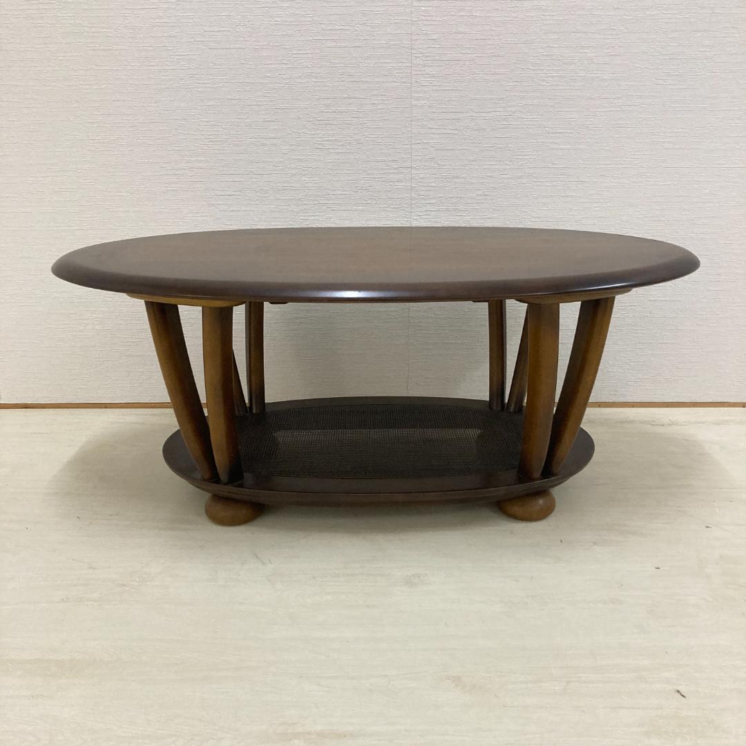 【カリモク】リビングテーブル　センターテーブル　楕円