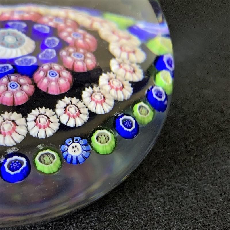 1982バカラ クリスタル ペーパーウェイト 千の花 ミルフィオリ