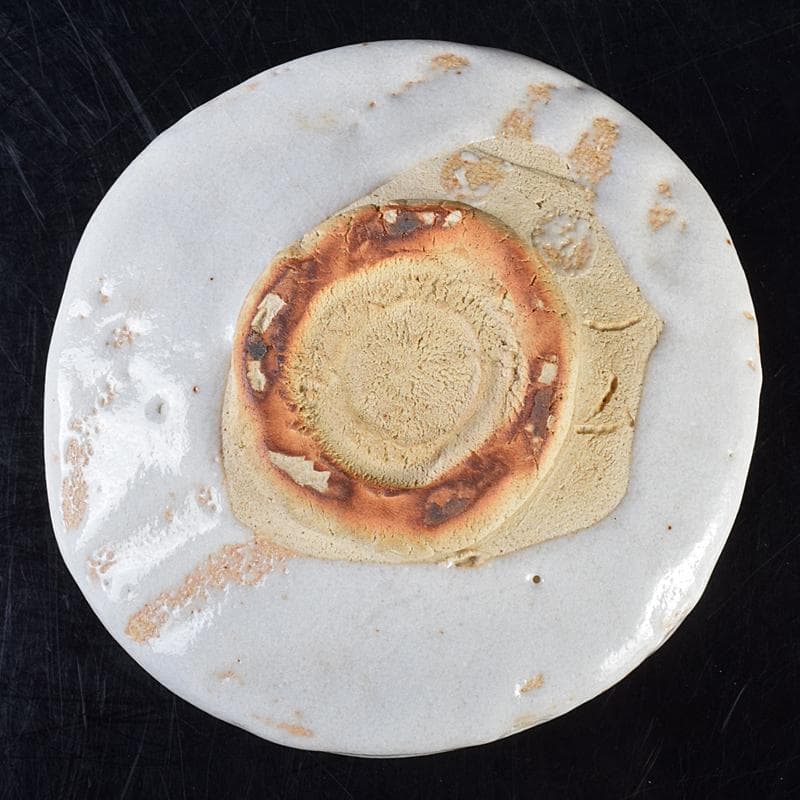 ツッチー　加藤唐九郎　一無斎作　広沢銘　志野茶碗　共箱　M　R7560