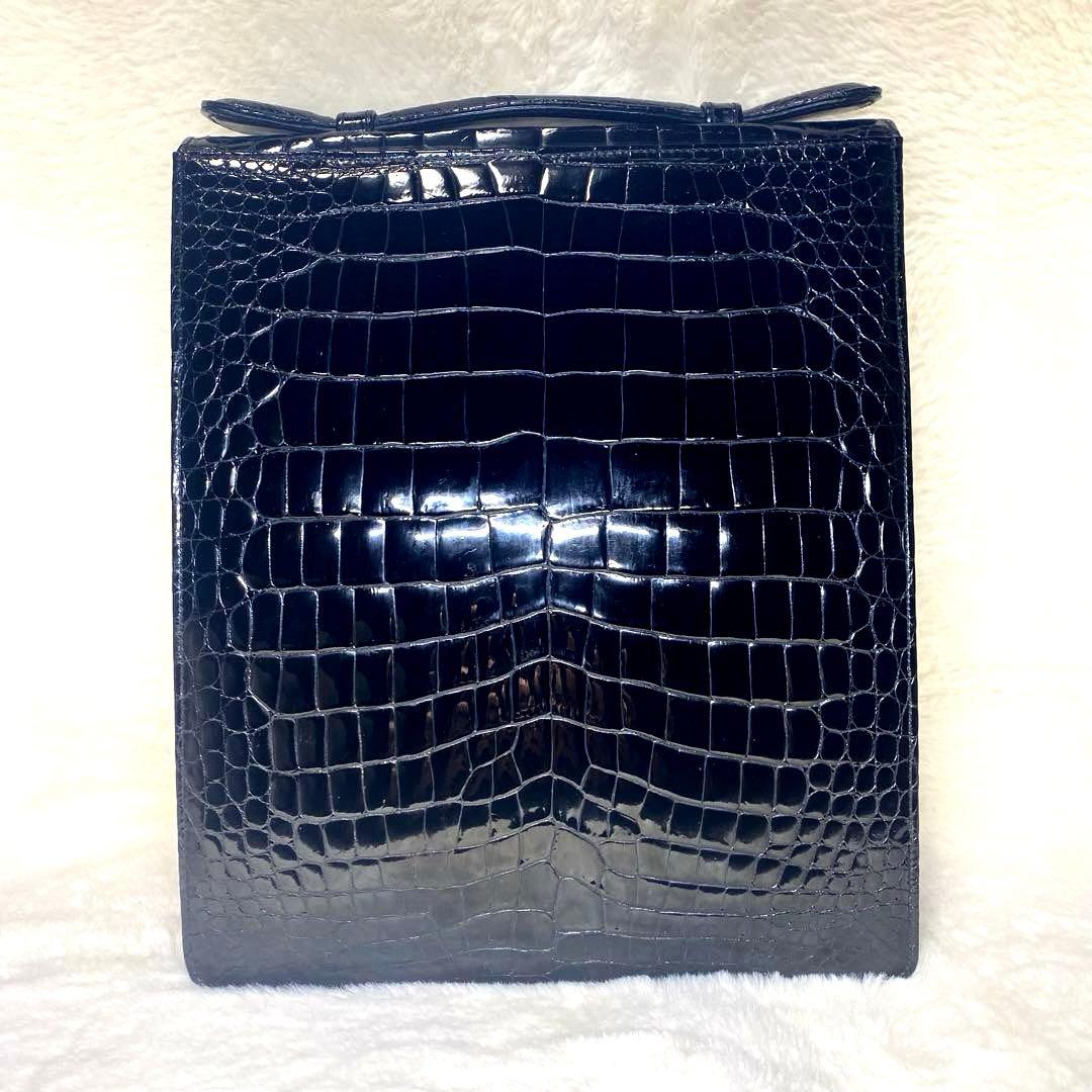 【Nari】✨高級✨amiet アミエット　クロコダイル　ビジネスバッグ