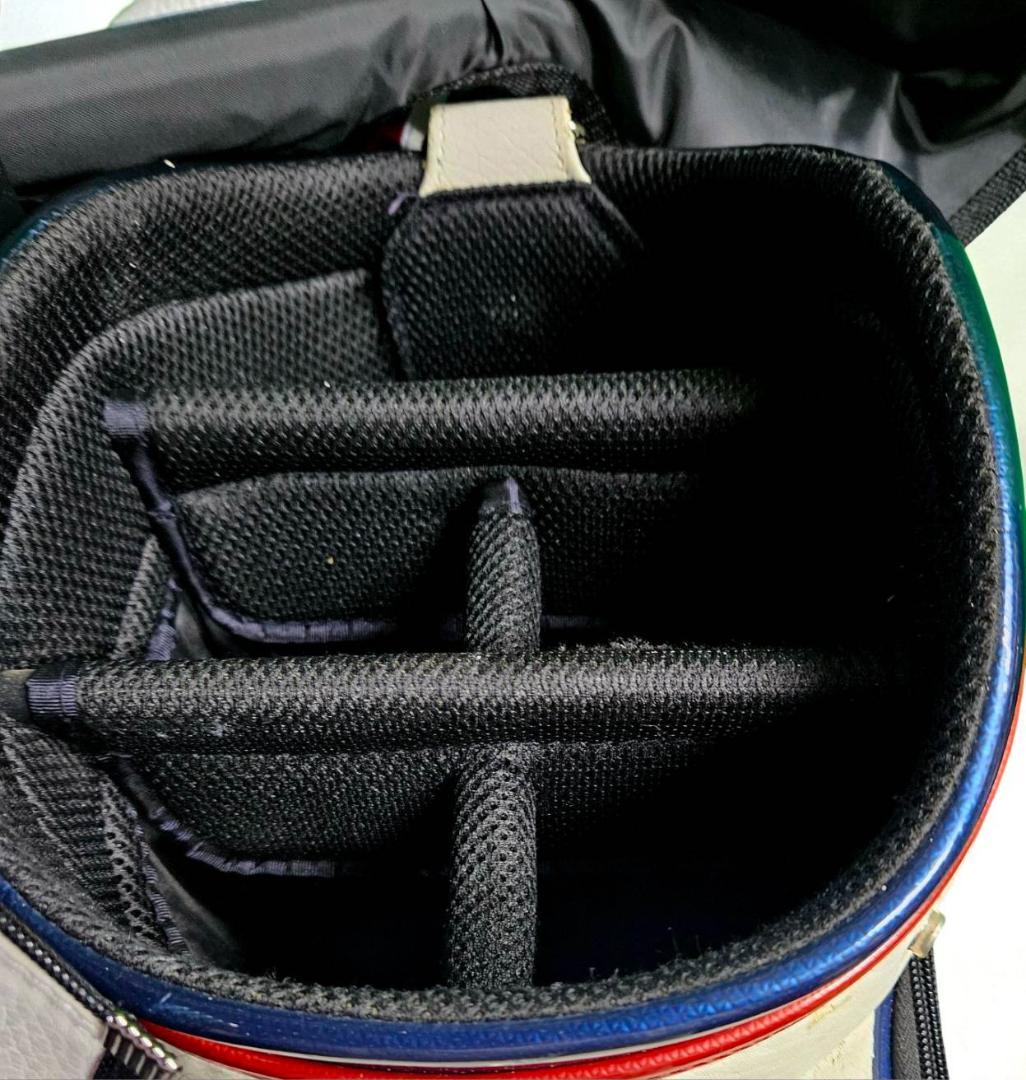 送料無料/美品　Admiral エナメル大型ゴルフバッグ /ヘッドカバー付き