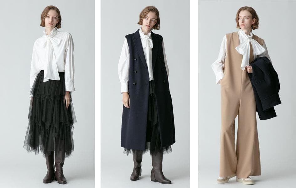 ヴィンテージブロードボウブラウス 　allureville