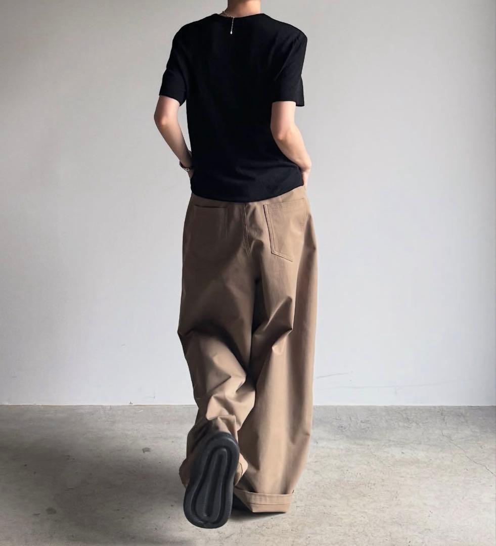パンツ FASHIRU wide chino slacks