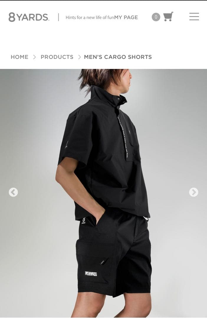 お値下げ！8YARDS 完売商品 men's初カーゴ ショートパンツ