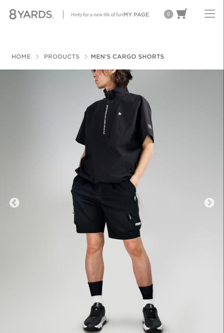 お値下げ！8YARDS 完売商品 men's初カーゴ ショートパンツ