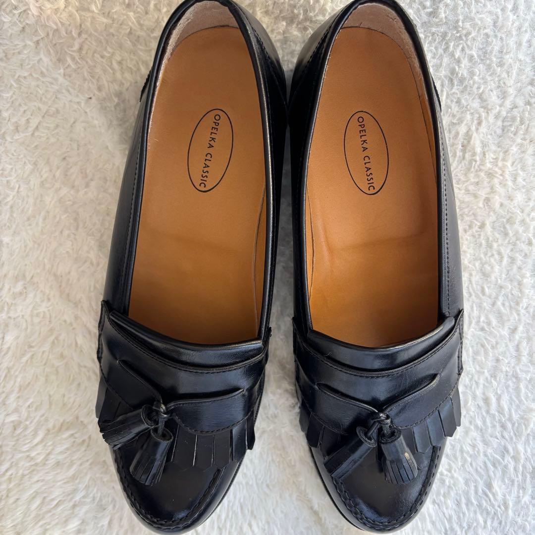 OPERA CLASSIC フリンジ タッセル ローファー 25 革靴 黒