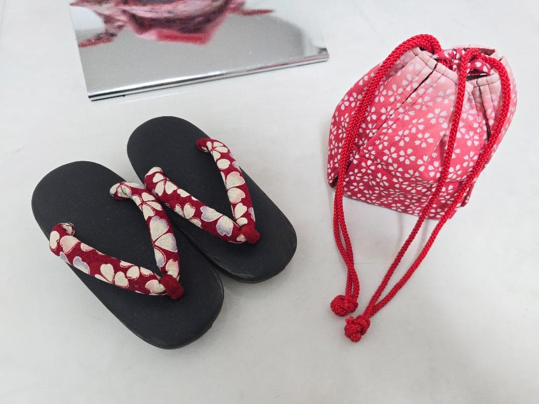 七五三 3歳　女の子　着物　被布セット 花夢二