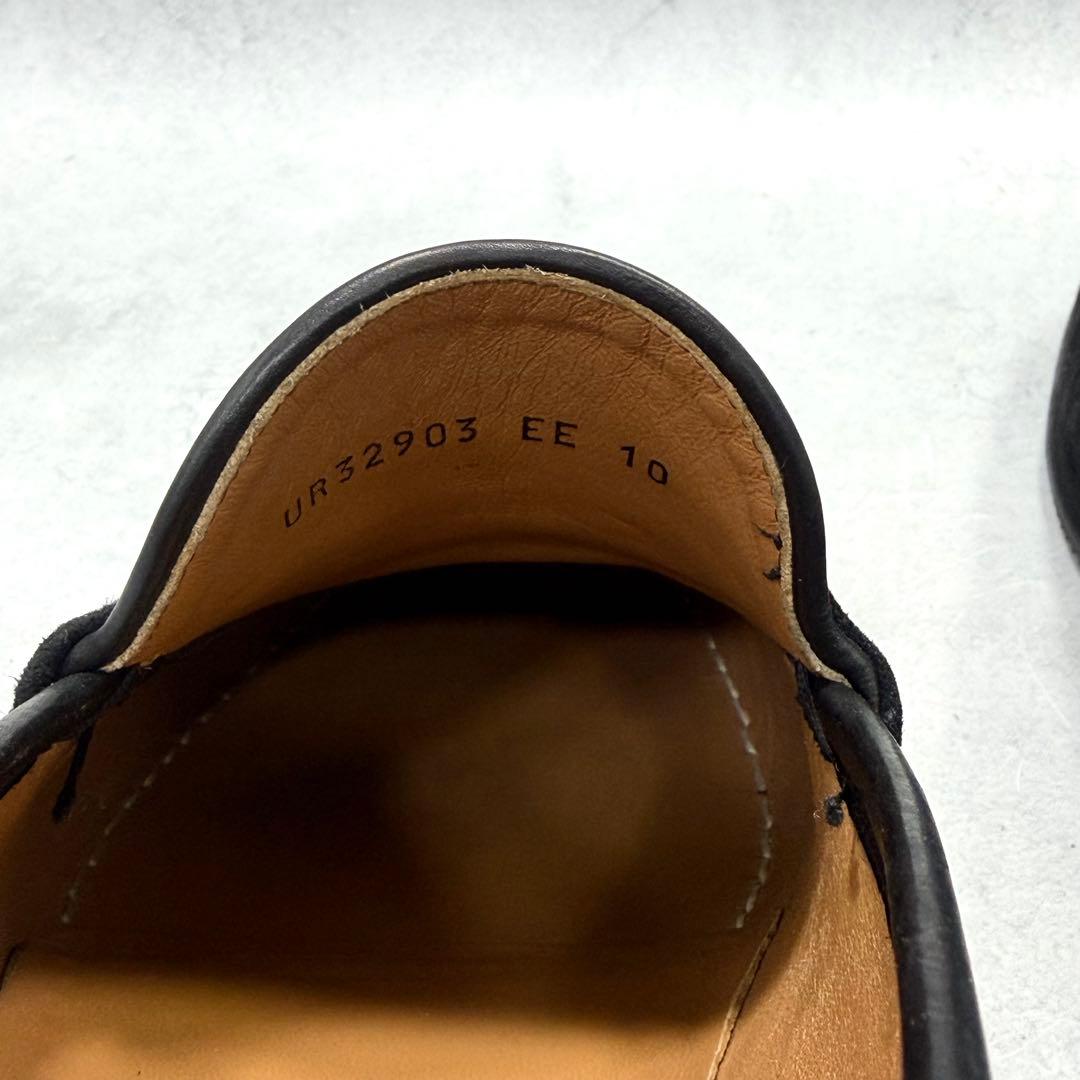 フェラガモ メンズ ローファー 28cm ガンチーニ スエード ブラック 黒