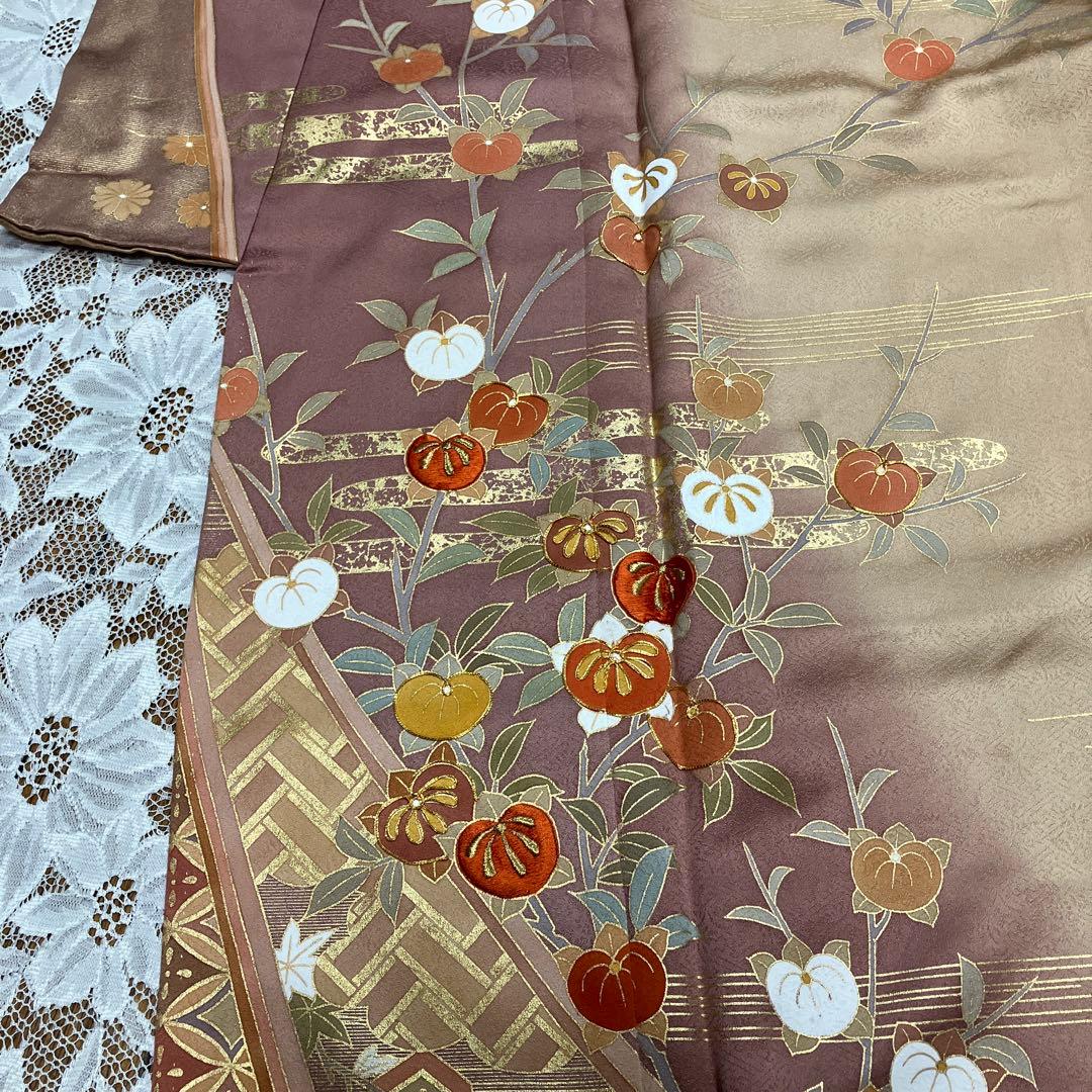 松竹梅柄２点！総柄訪問着&本金箔袋帯