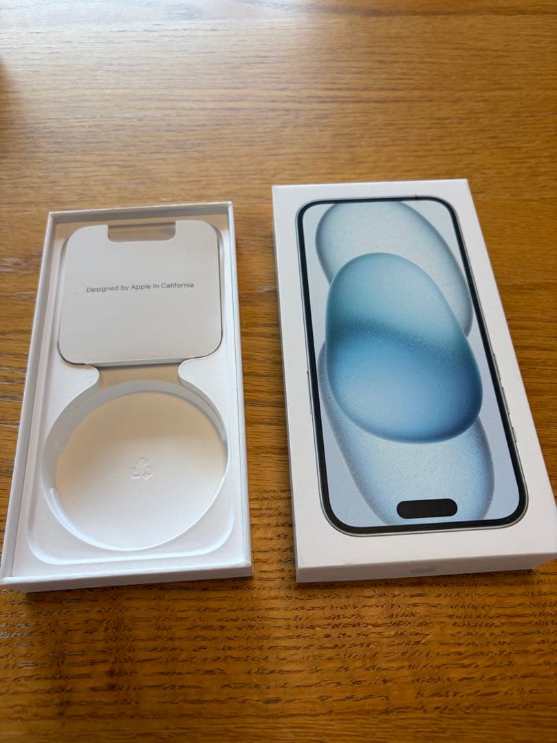 iPhone15 128GB 本体　ブルー　新品保護フィルム付き