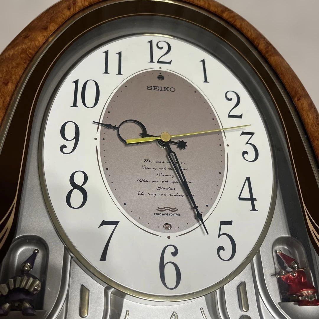 SEIKO 電波クロックからくりメロディ付き掛時計