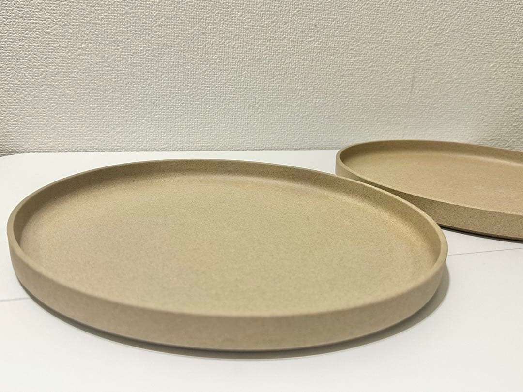 【新品】ハサミポーセリン 25.5cm ナチュラル 2枚セット ランチプレート