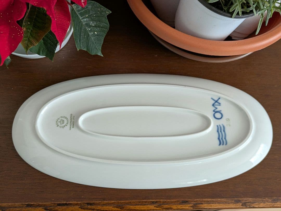 ロイヤルコペンハーゲン ブルーフルーテッドメガ ロングオーバルディッシュ