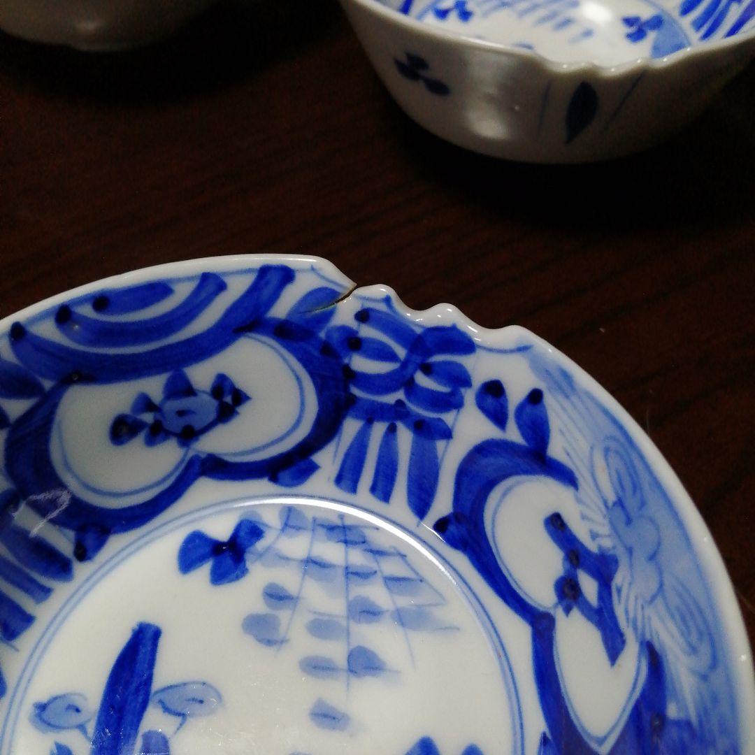 伊万里　染付向付　10客　11cm　明治〜昭和初期