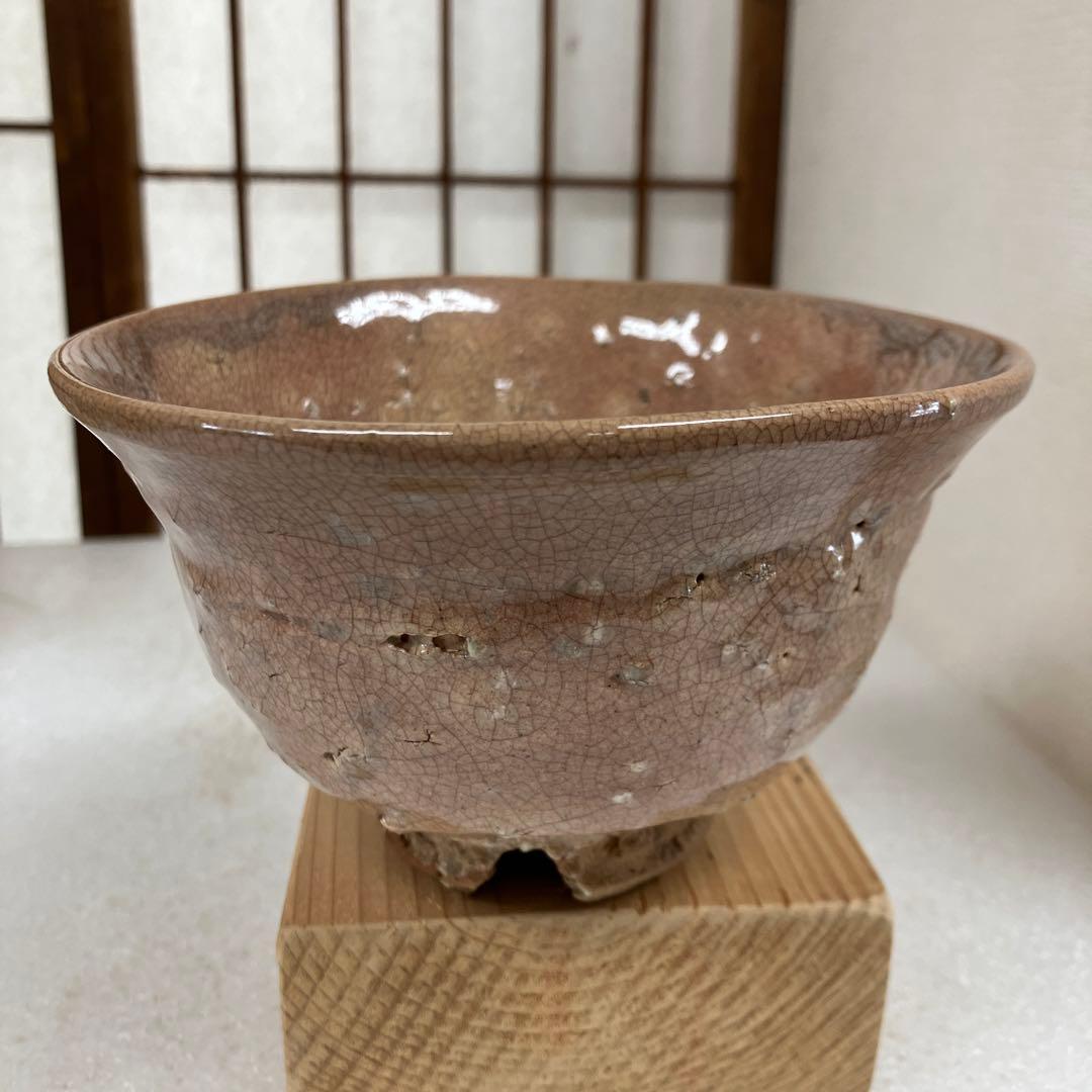 骨董　茶道具　萩焼茶碗　銘　「曙ト号ス」共箱　半古斎　蓋書　N256HGC