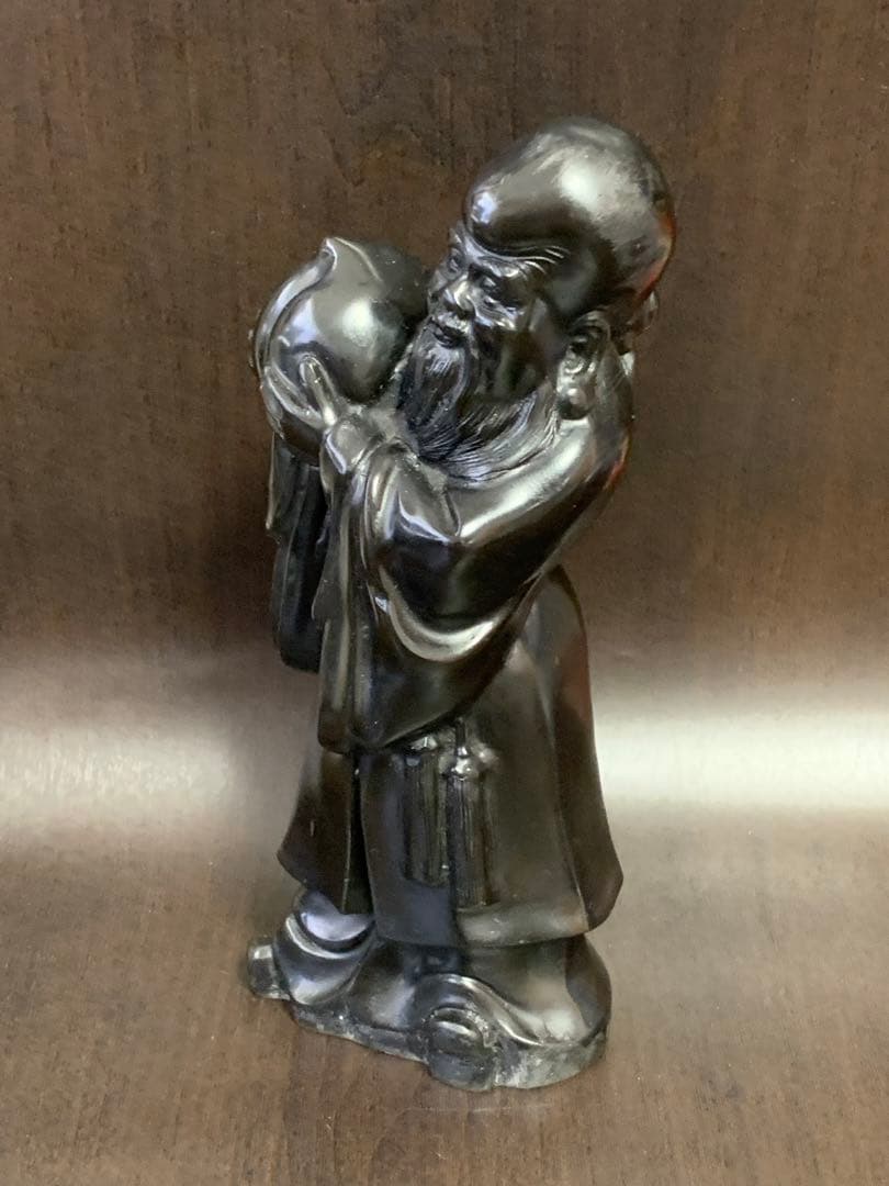 《美品レア》《送料無料》⭐︎桃仙人像　不老長寿　魔除け　縁起物　アンティーク　♪⭐︎