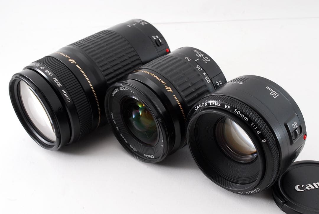 美品　Canon EOS 6D mark II標準&望遠&単焦点レンズセット