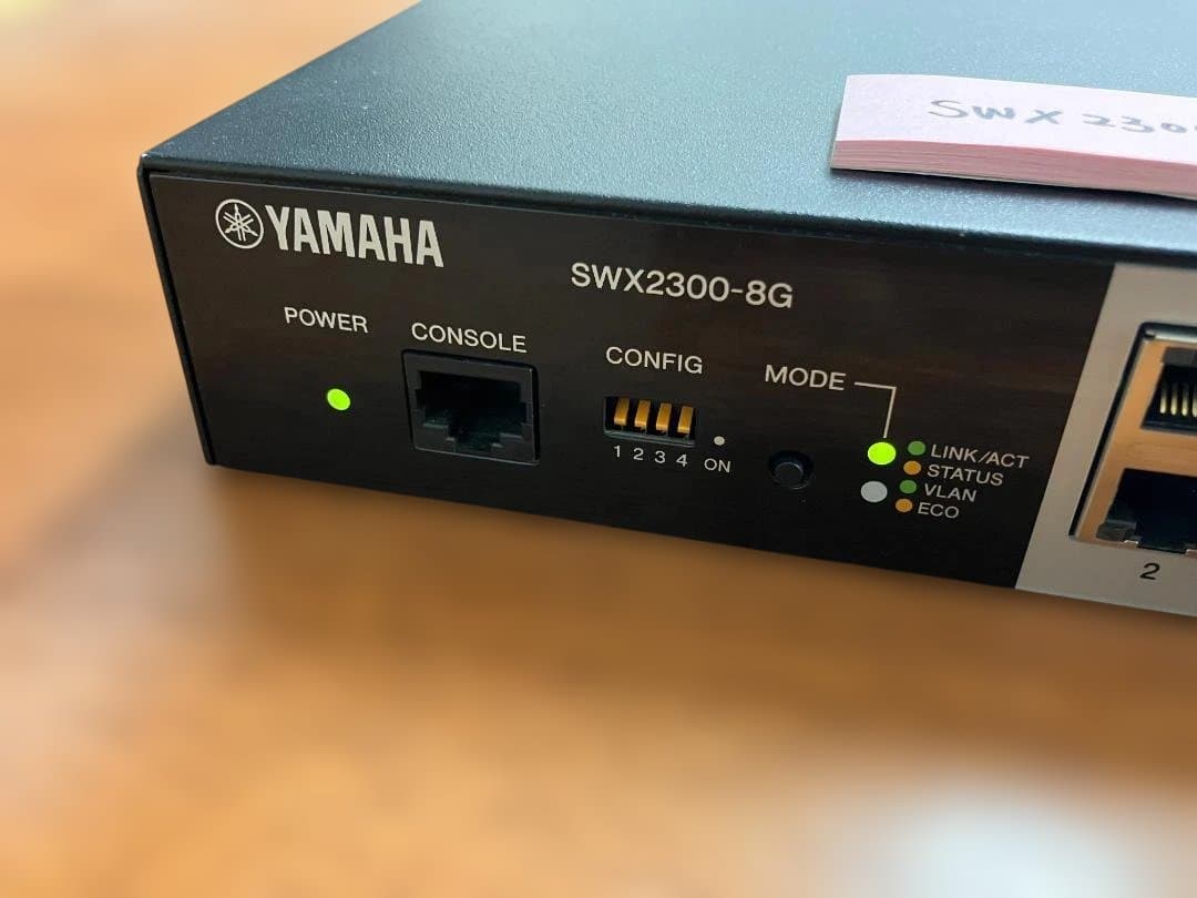 YAMAHA SWX2300-8G L2スイッチ③