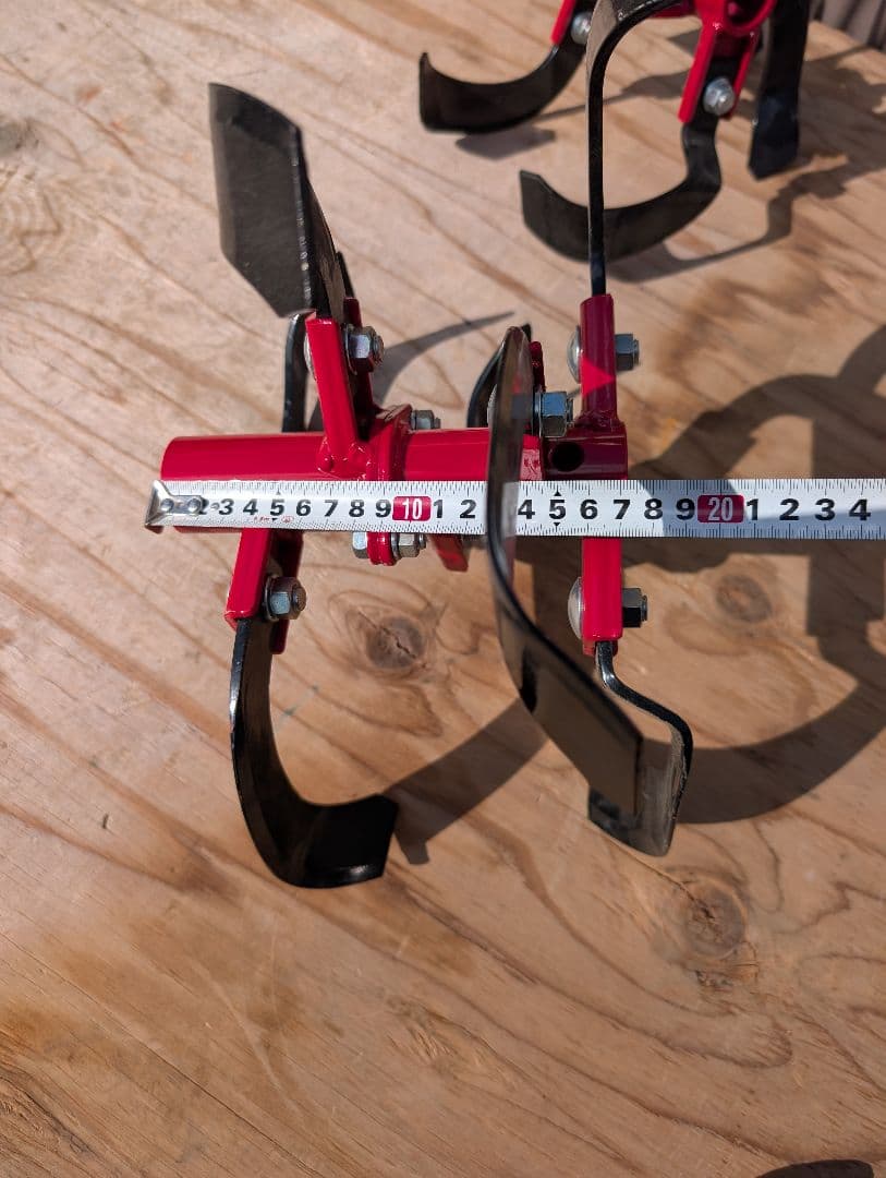 耕運機 管理機　耕運軸　耕運爪2個セット　画像現状